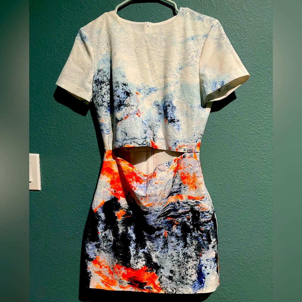 Used!!!!!! Bec & Bridge Fire & Ice Cutout Mini Dress Size 6